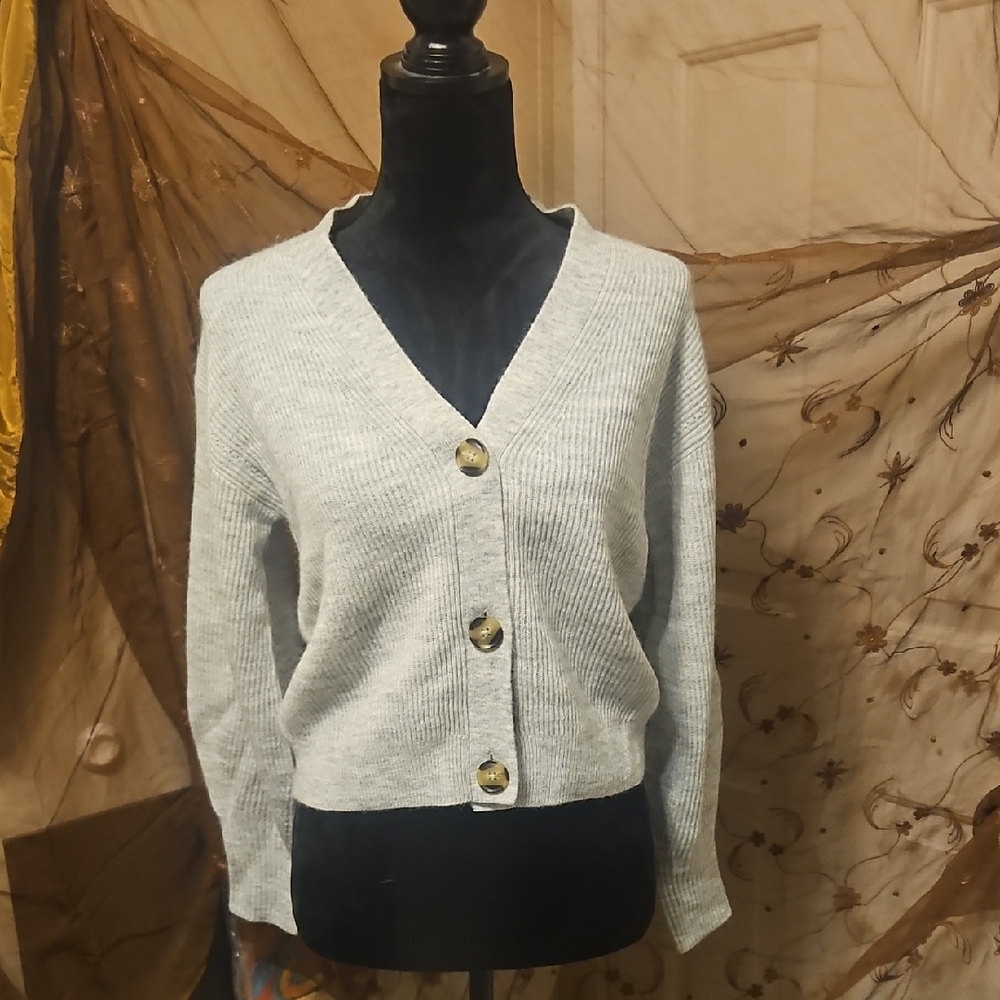 NWT - Quince Gray Women's Cardigan Sweater